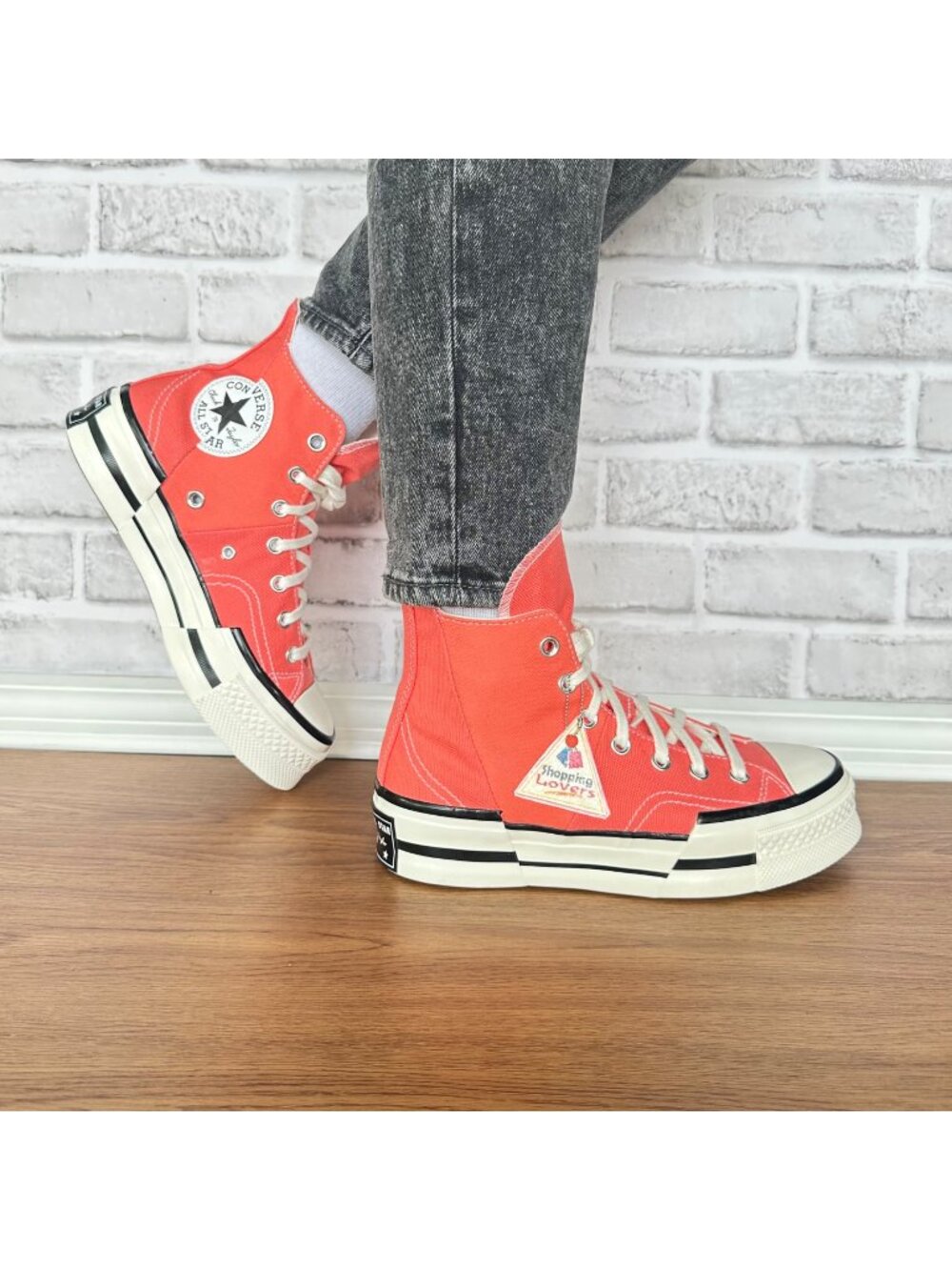 Converse Chuck 70 Plus Hi Top Platform Sz 8.5 Women Shoes Orange Sneaker A06432C